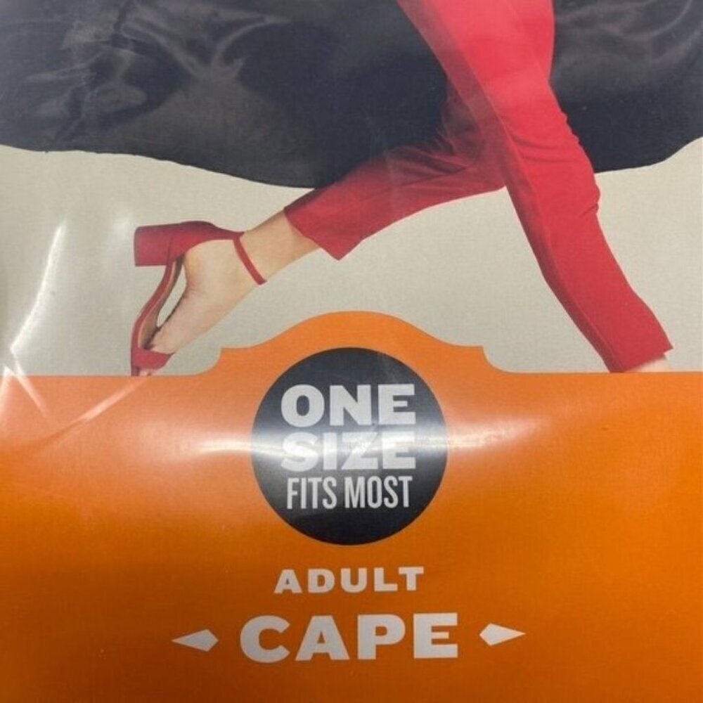 Target Hyde and Eek Adult Black Cape One Size Halloween Witch Vampire Costume - Picture 3 of 5